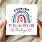 thank you card Gift card for teacher friend her him appreciation