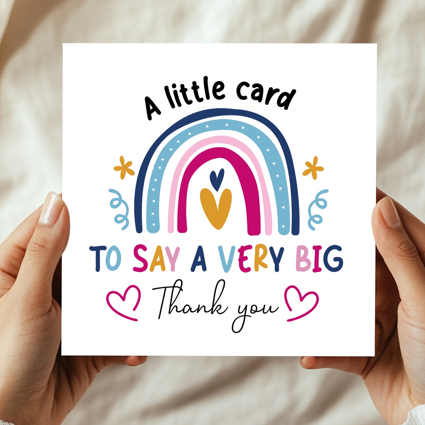 thank you card Gift card for teacher friend her him appreciation