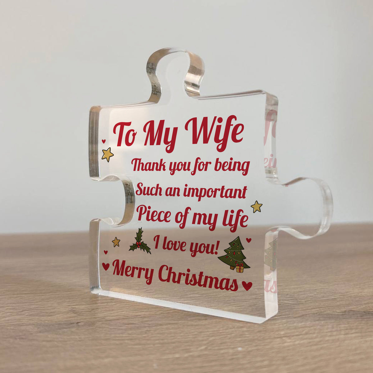 Gifts For Wife Thank You Important Piece Of My Life Wife Gift