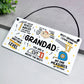 Funny Grandad Plaque Gift For Fathers Day Birthday Gift