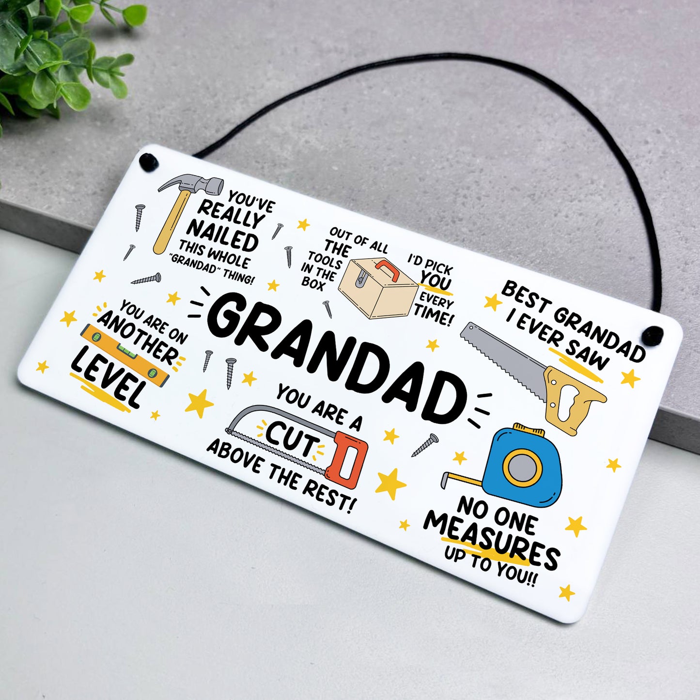 Funny Grandad Plaque Gift For Fathers Day Birthday Gift