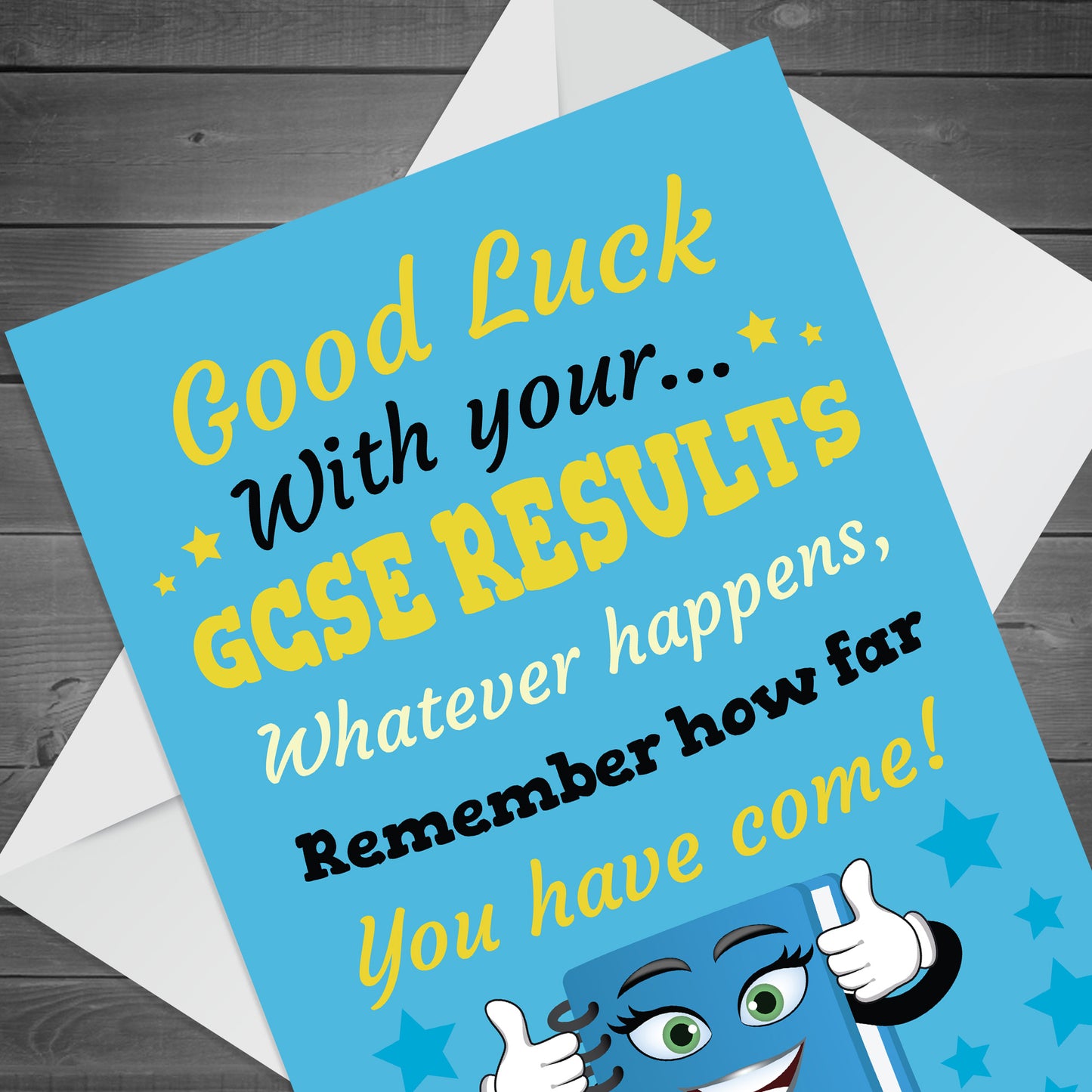 Card For GCSE Results Day GOOD LUCK Cards For Daughter Son