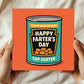 Funny Joke Cards For Dad For Fathers Day TOP FARTER Dad Card