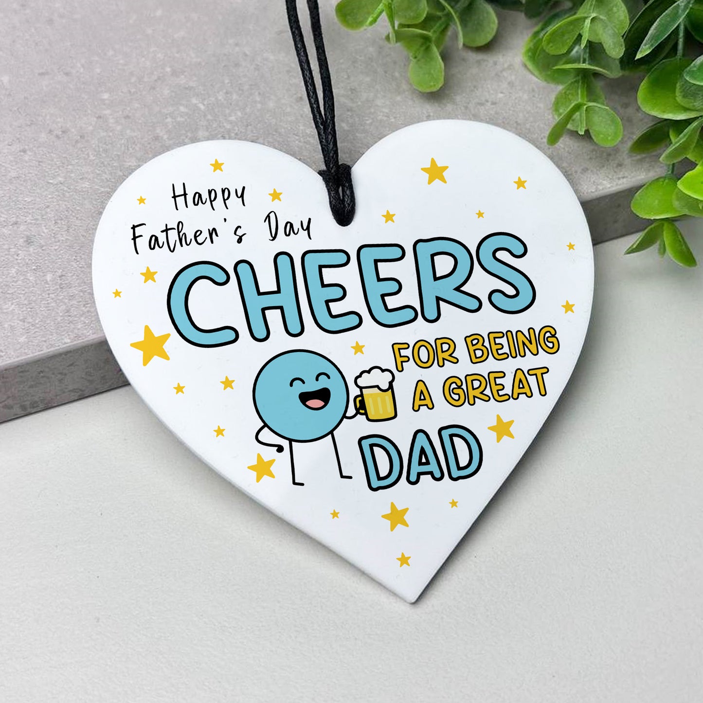 Funny Fathers Day Gift For Dad Cheers For Being A Great Dad
