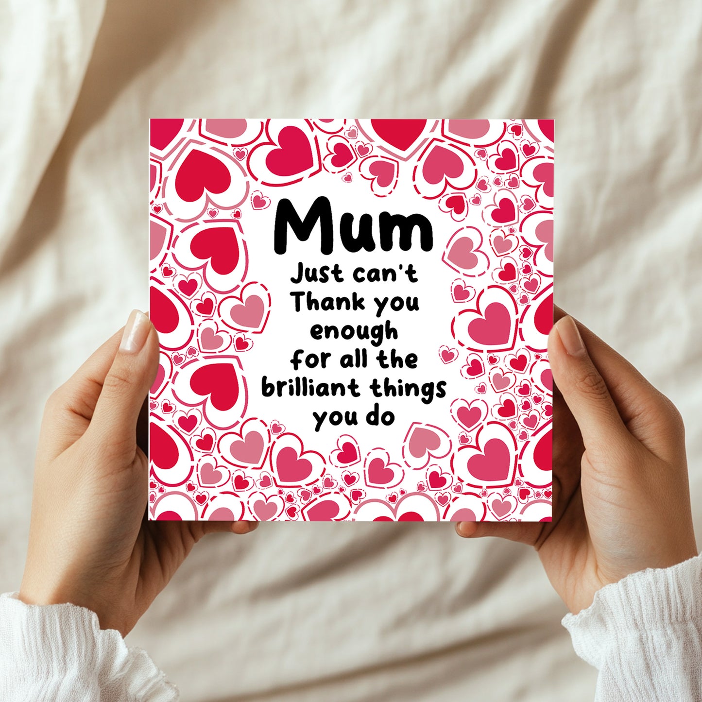 Mum Card For Birthday, Mothers Day Card With Envelope