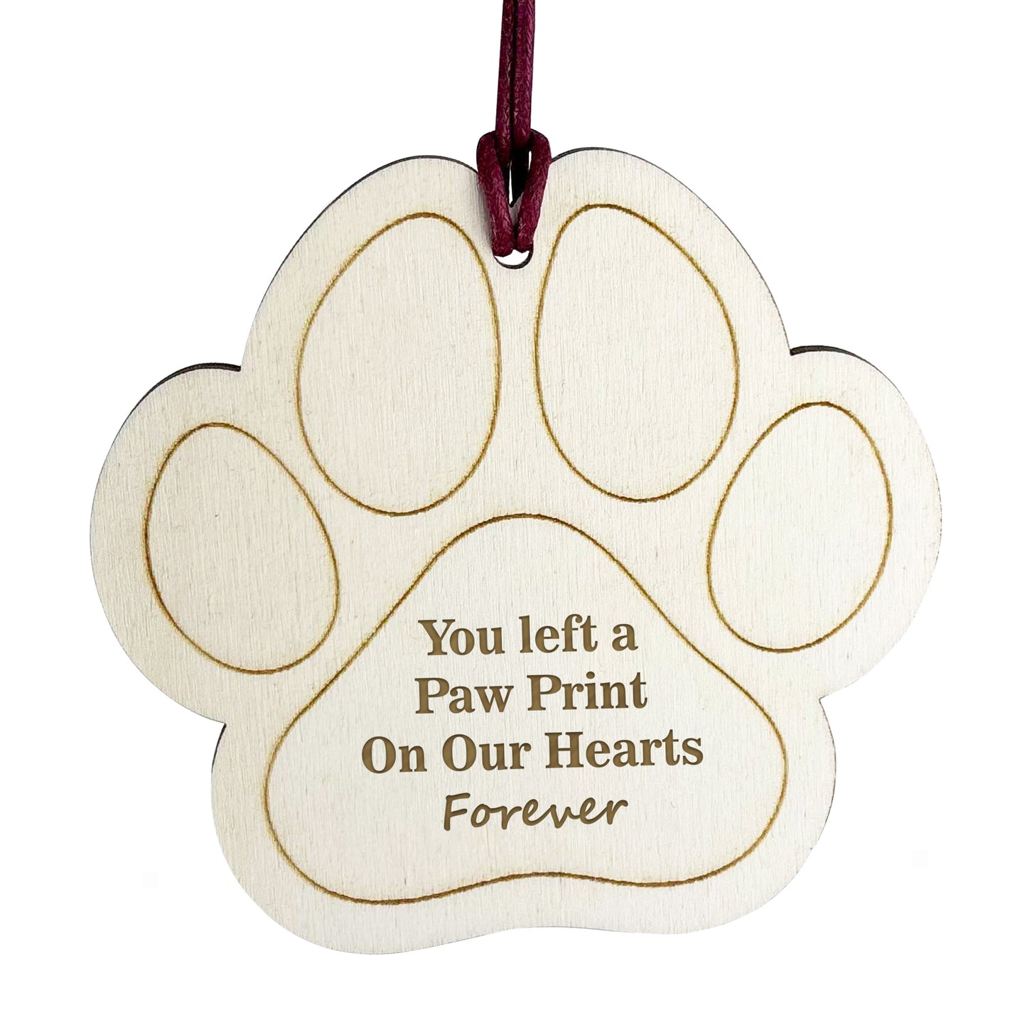 Pet Memorial Tree Decorations Engraved Christmas Bauble For Pets