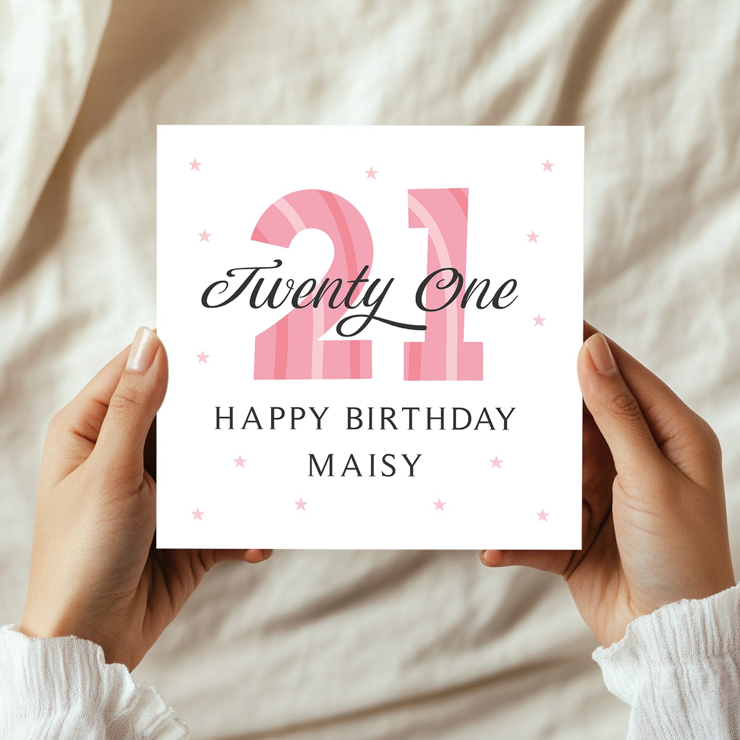 Personalised 21st Birthday Card For Women Daughter Sister Friend