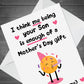 Funny Mothers Day Card For Mum Joke Mum Card Mum Card From Son