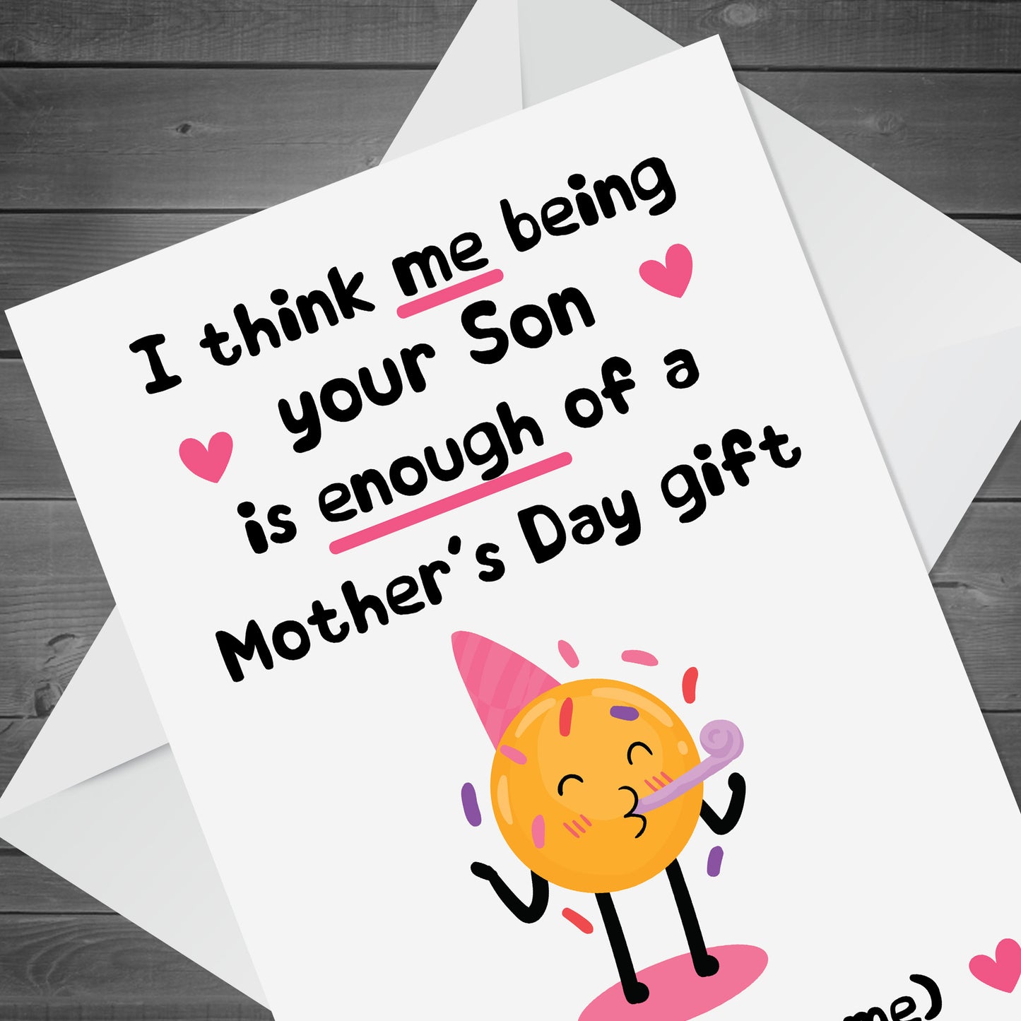 Funny Mothers Day Card For Mum Joke Mum Card Mum Card From Son