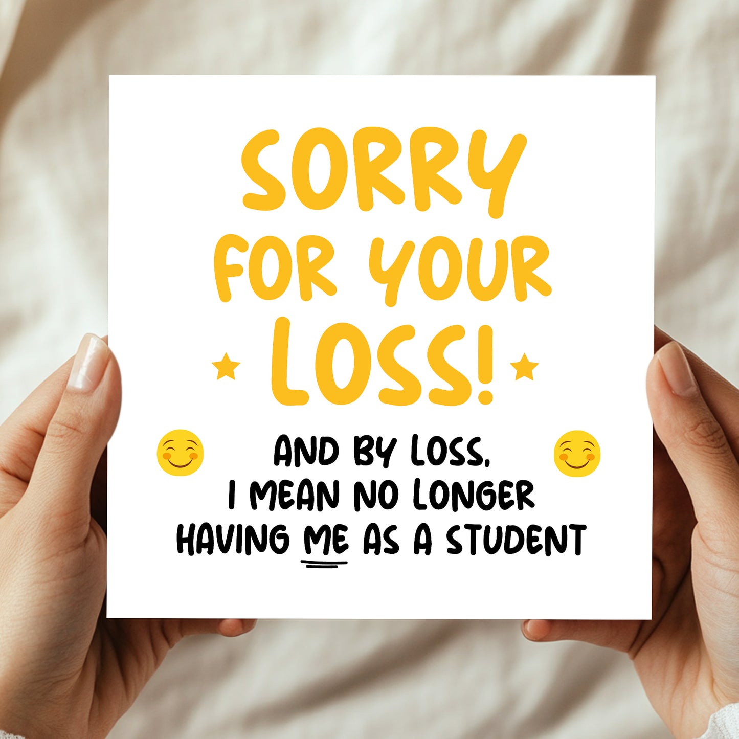 Funny Leaving School Nursery College Card For Teacher Goodbye