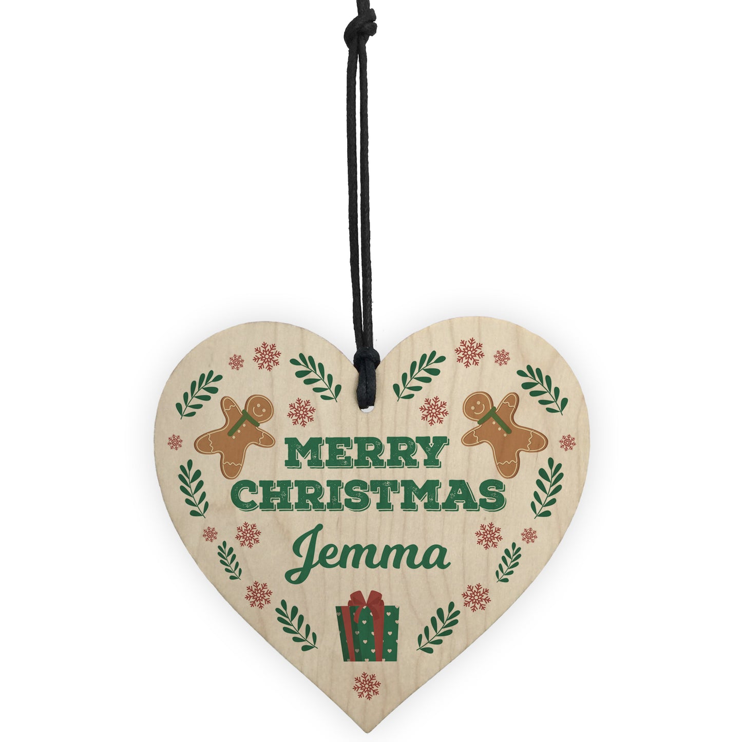 Merry Christmas Friends Family Colleagues Personalised Gift Wood