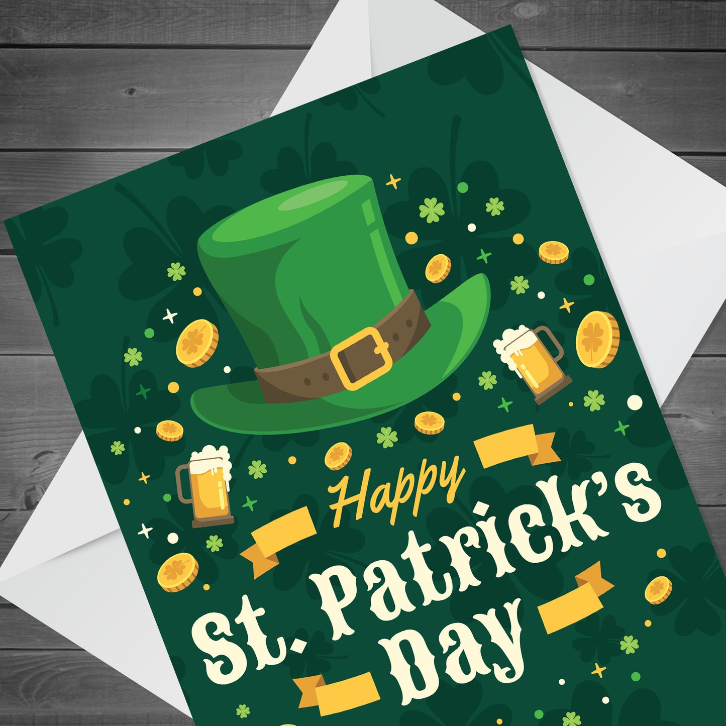 Happy St Patricks Day Greetings Card For Friends Family Mum Dad
