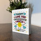 Daddy Gift Building Block Puzzle Gift Love You This Much Gift