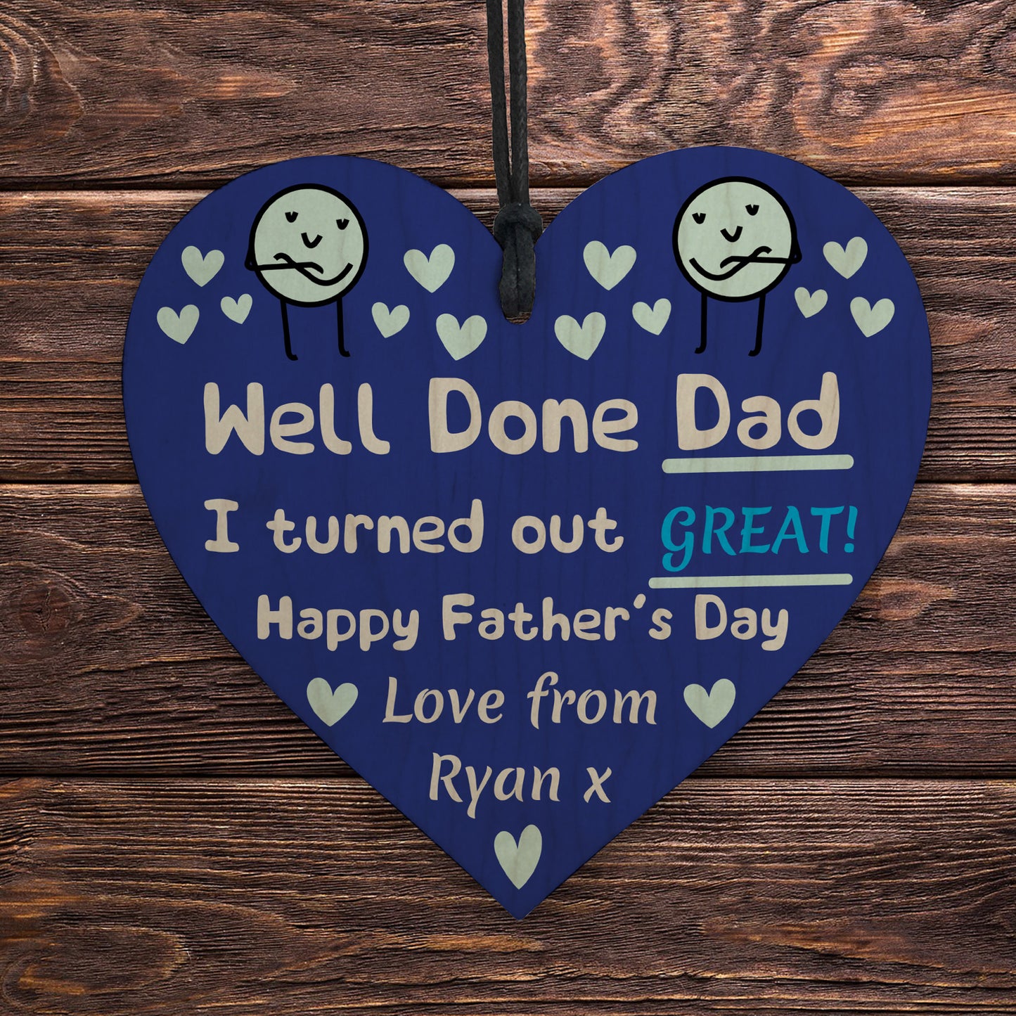 Funny Fathers Day Gift For Dad I Turned Out Great Humour Joke