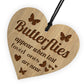 Memorial Gift Hanging Heart Plaque Butterly Memorial Sign