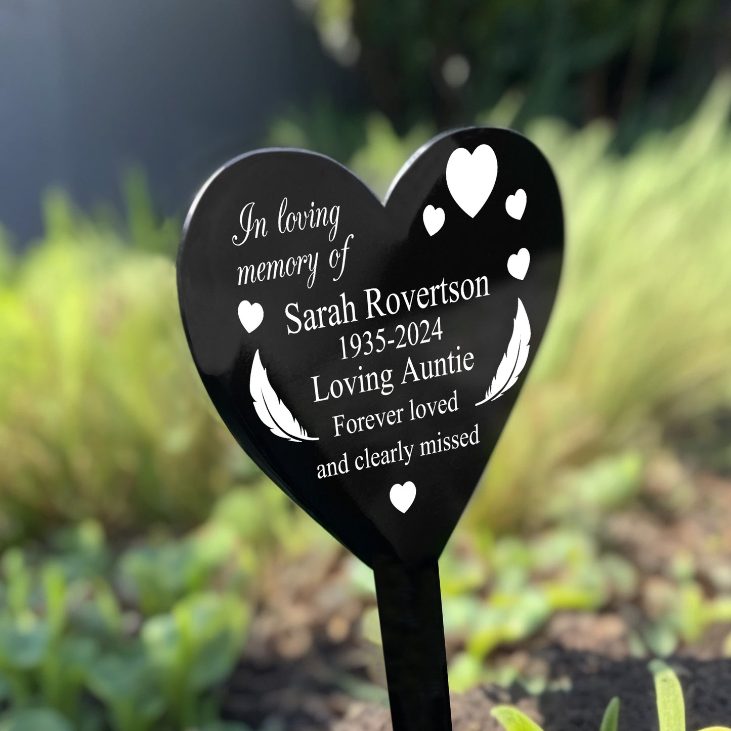 Personalised Auntie Memorial Stake Graveside Decoration Marker