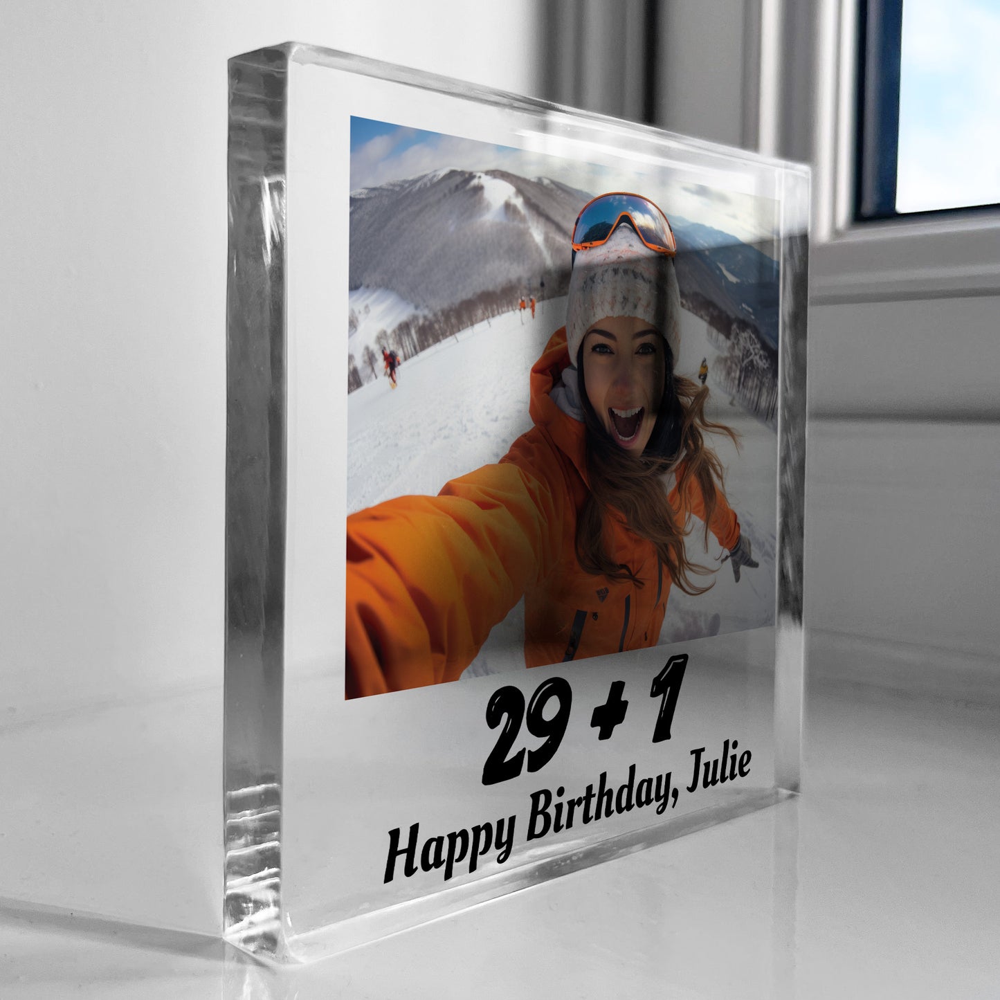Funny 30th Birthday Gift For Him Her Personalised Photo Block