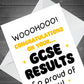 Congratulations Card For Results Day Fun GCSEs Card For Daughter
