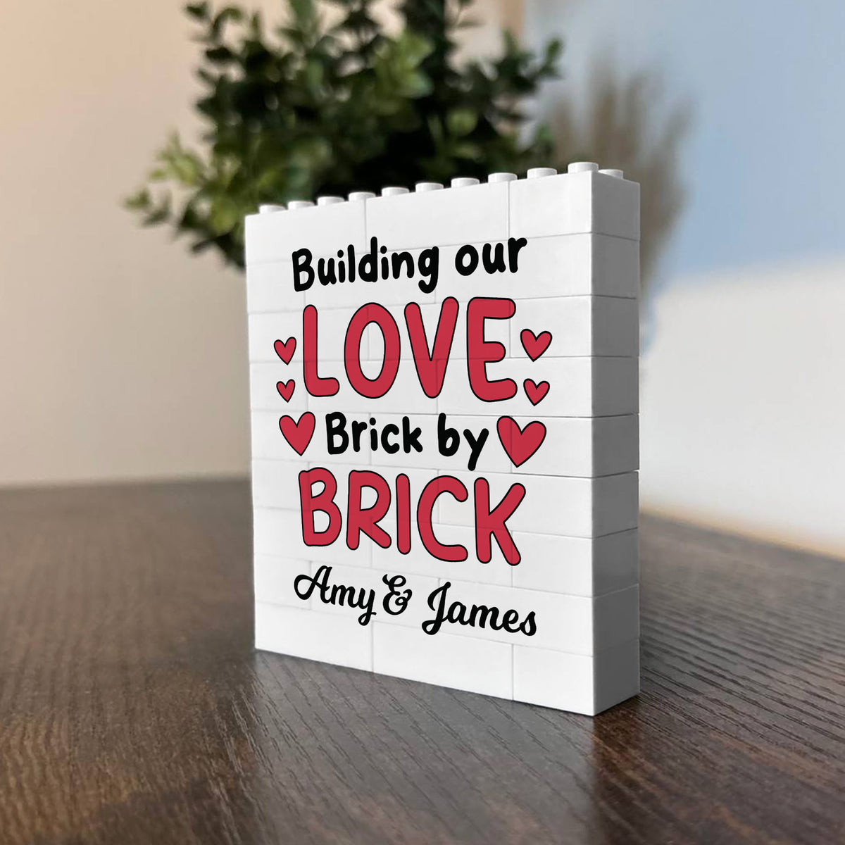 Personalised Gift For Couple Gift For Anniversary Birthday Block