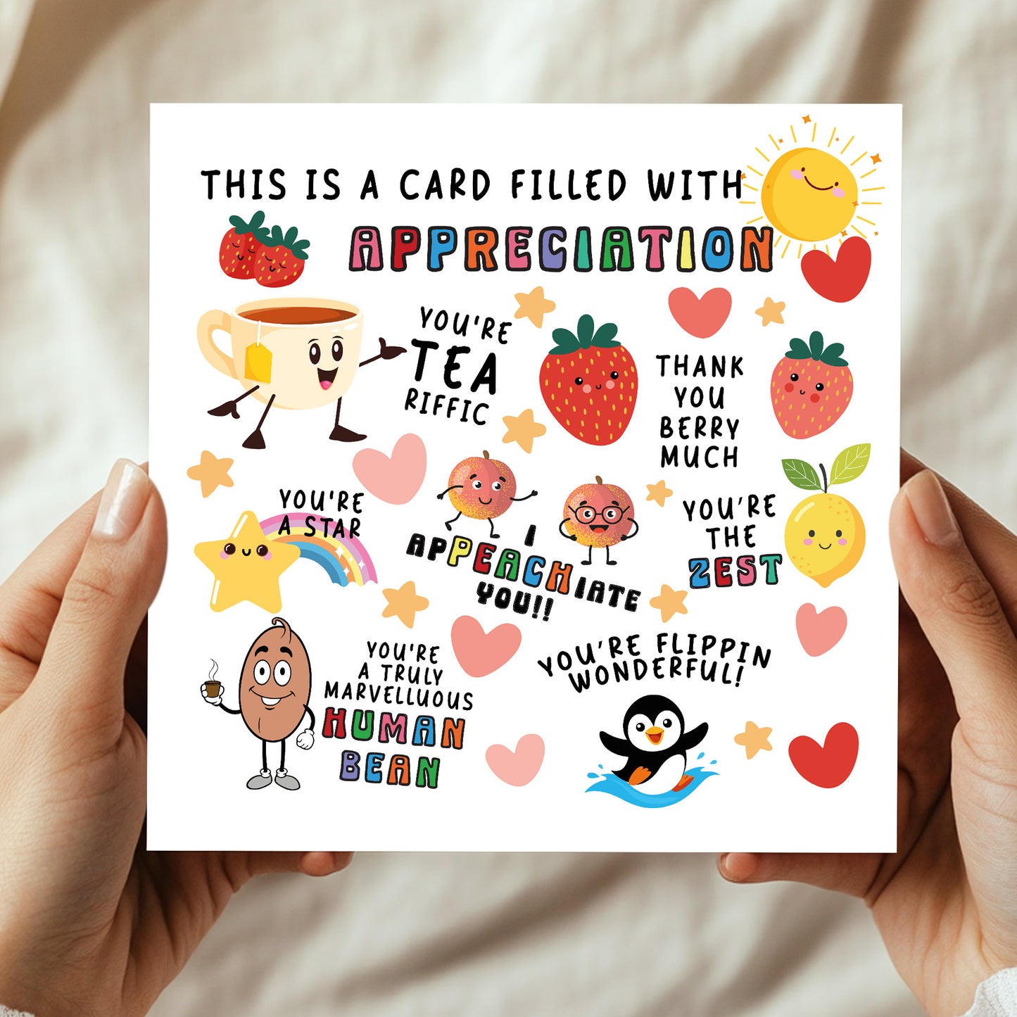 Card Of Appreciation Thank You Card For Teacher Assistant