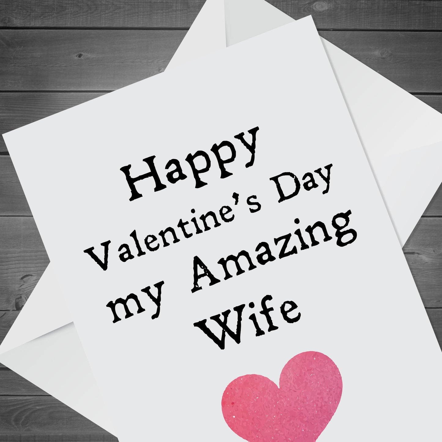 Happy Valentines Day Card For Amazing Wife Valentines Card