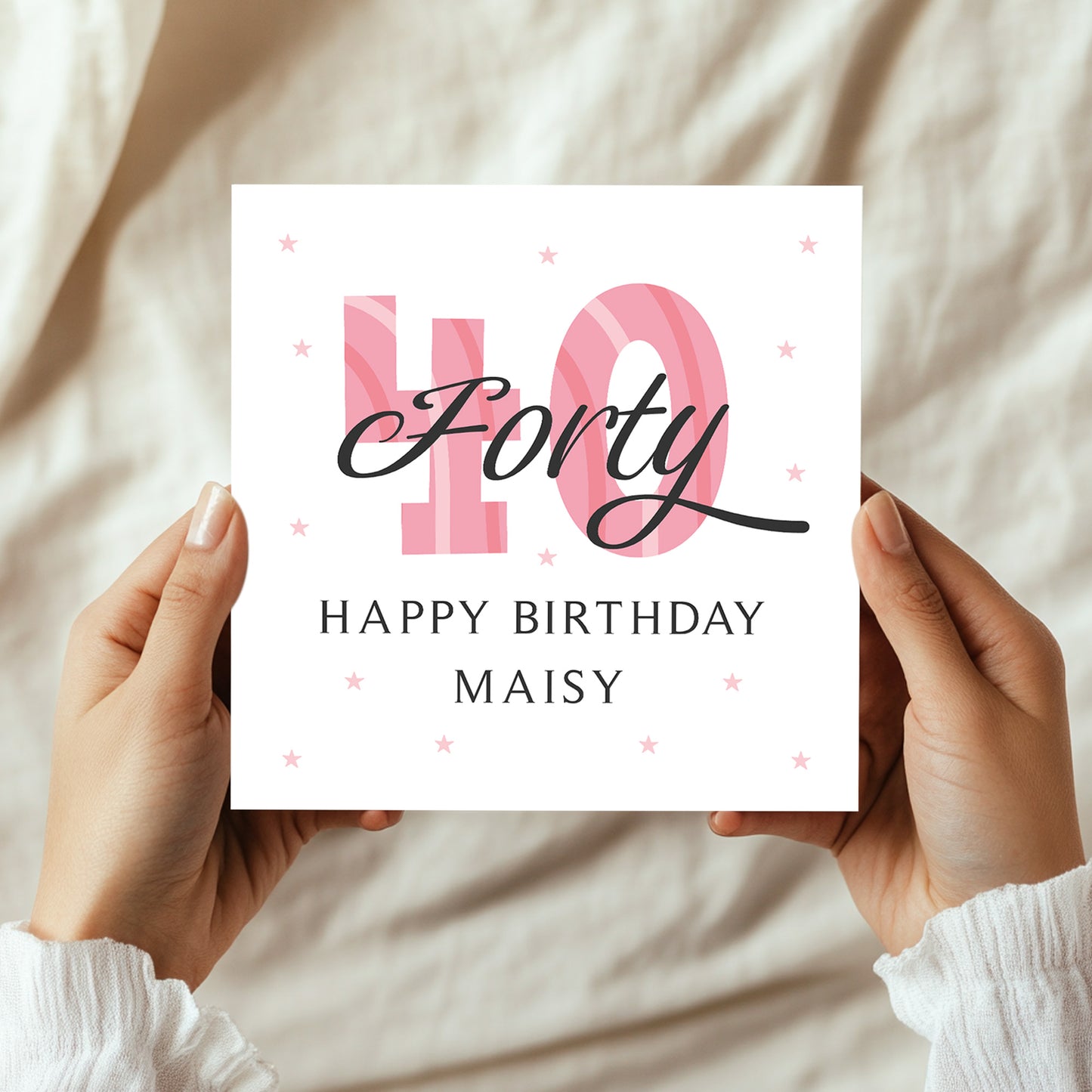 Personalised 40th Birthday Cards For Women Mum Auntie Nan