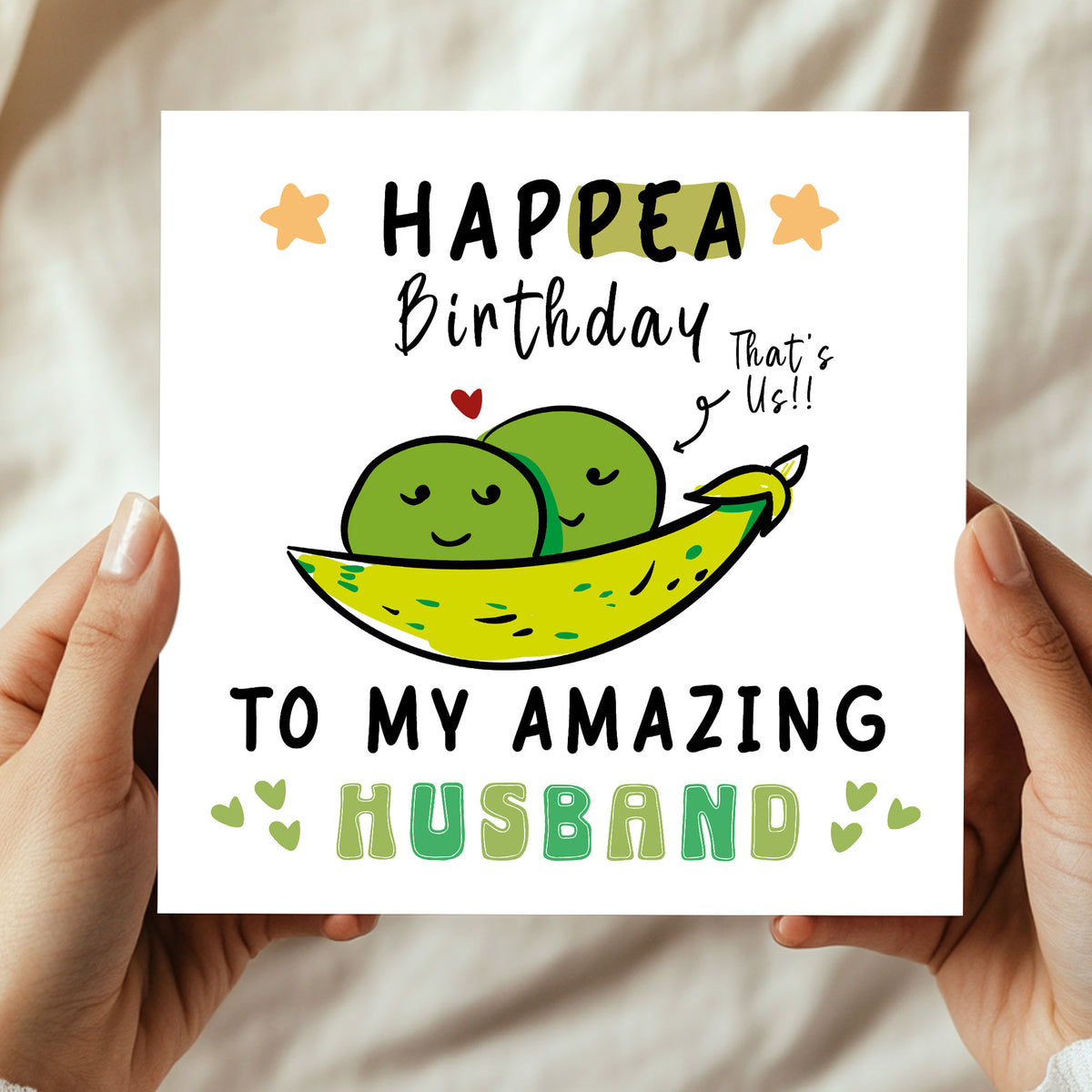 Funny Happy Birthday Card For Husband With Kraft Envelope