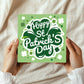 Happy St Patrick’s Day Card Irish Day Card With Shamrock