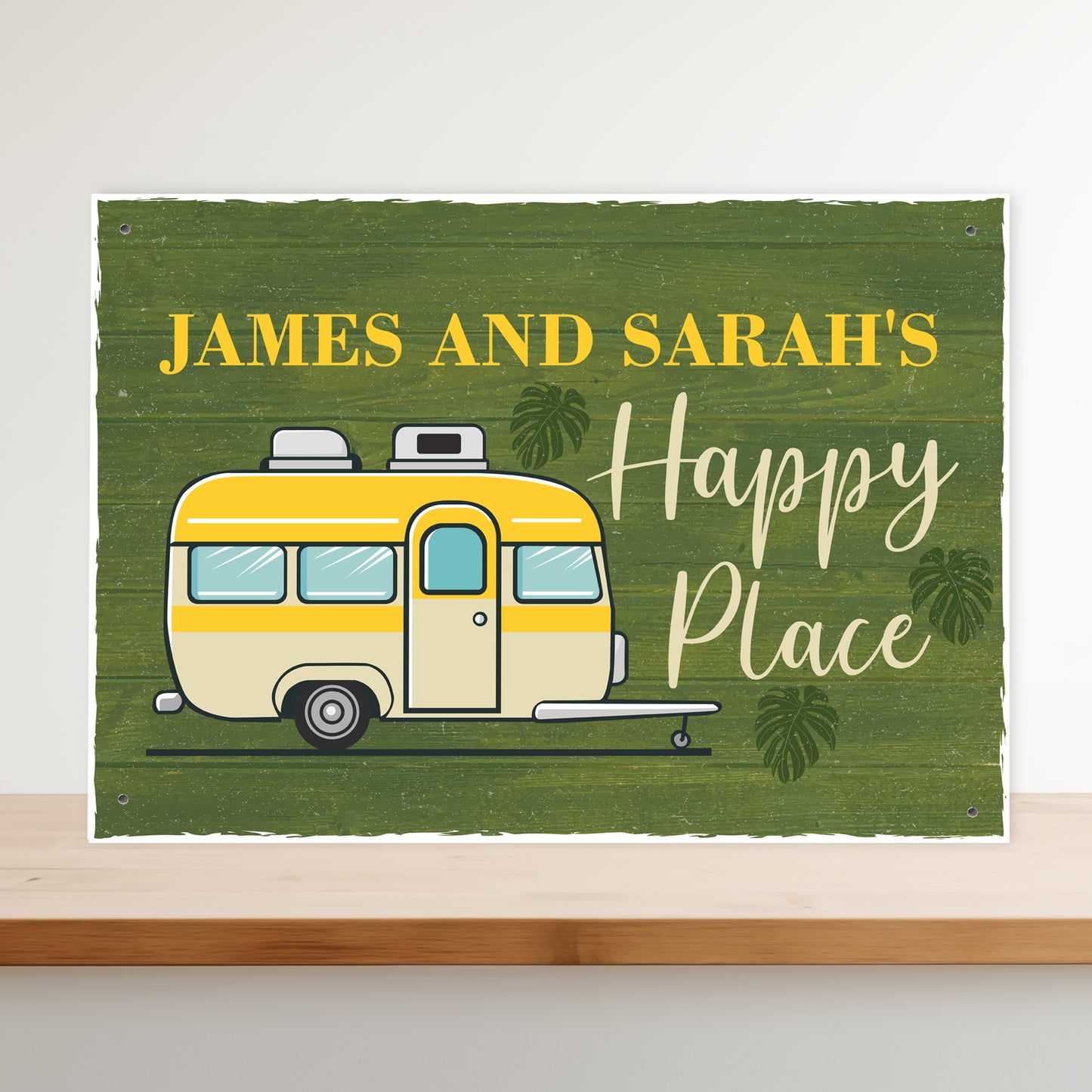 Gift For Caravan Personalised Caravan Sign Happy Place Sign