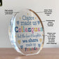 Chance Made Us Colleagues Desk Plaque Colleague Gifts