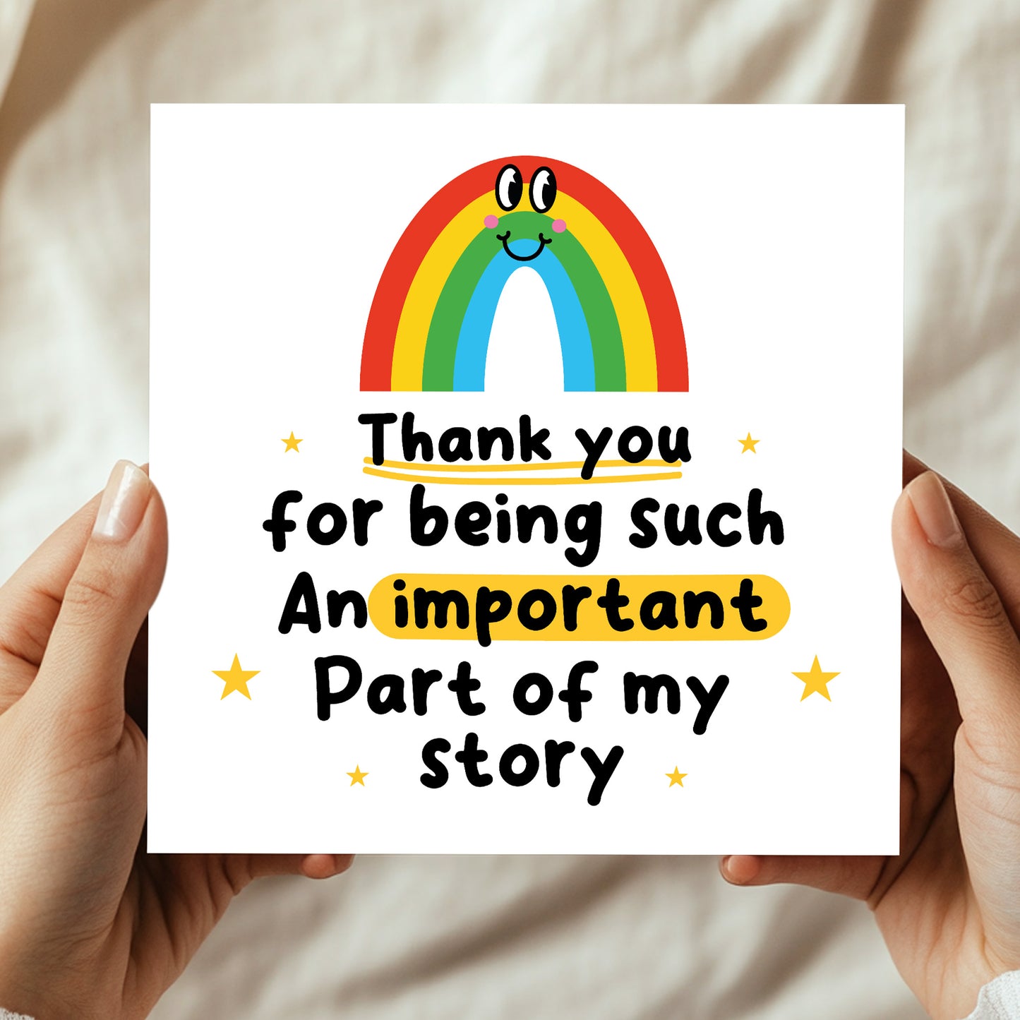 Thank You Card For Teacher Teaching Assistant Nursery Tutor