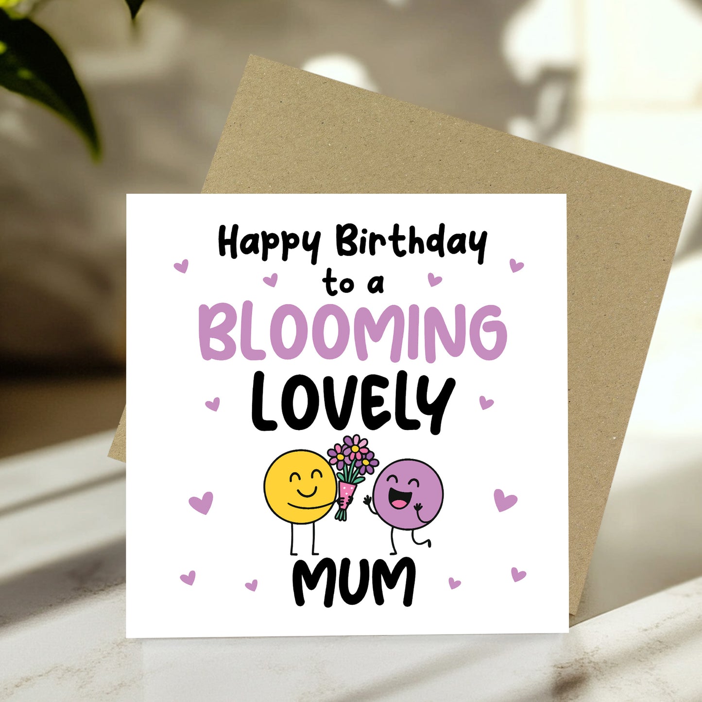 Birthday Gift For Mum BLOOMING LOVELY MUM Card And Plant Pot