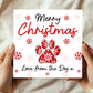 Happy Christmas From The Dog Card For Mum Dad Daughter Son Funny