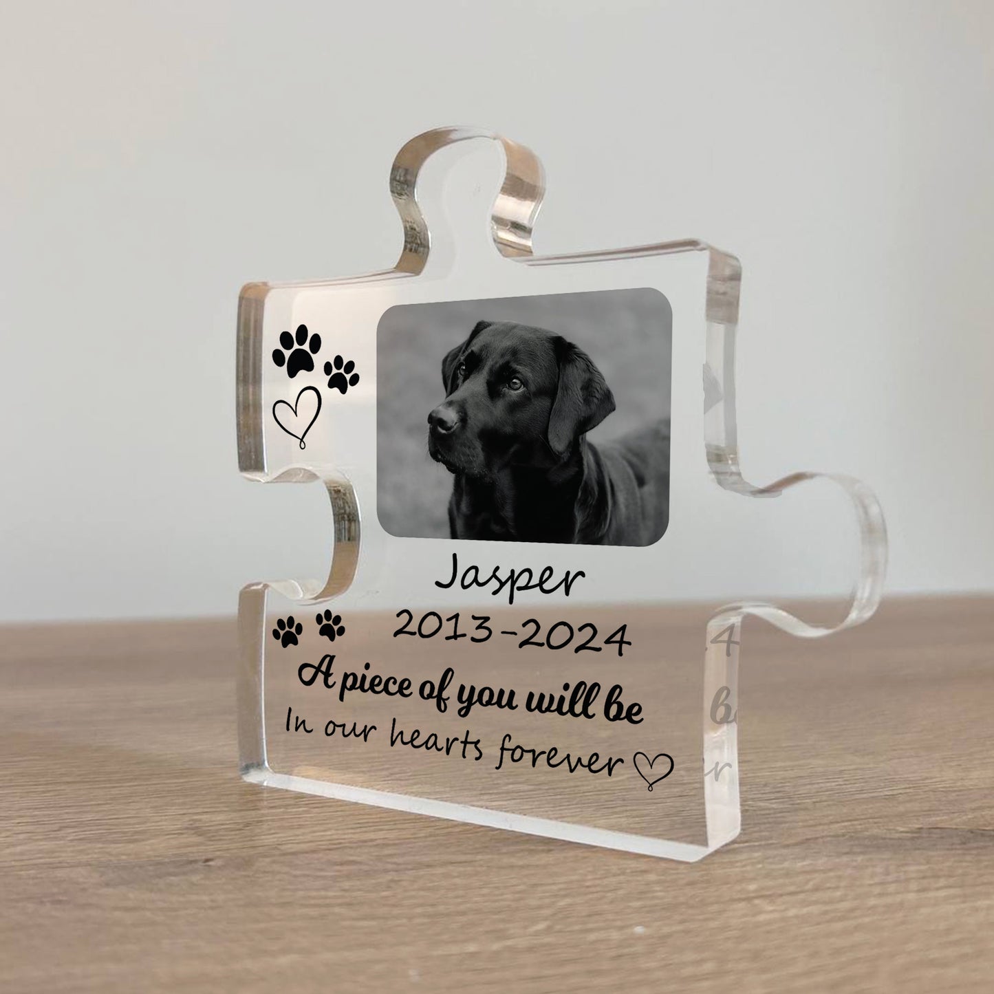 Piece Of You In Our Hearts Memorial Gift For Pet Dog Cat
