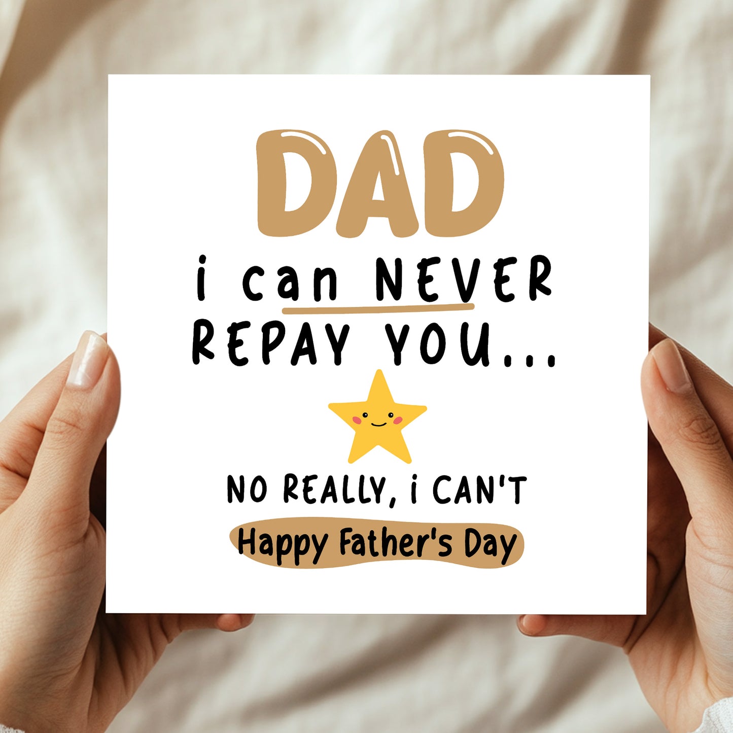 Fathers Day Card Funny For Dad Joke Happy Father's Day Card