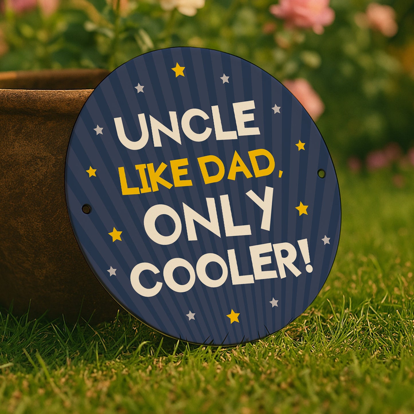 Gift For Uncle For Birthday Like Dad Only Cooler Hanging Sign