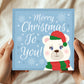 Merry Christmas Card For Kids Son Daughter Cute Xmas Card
