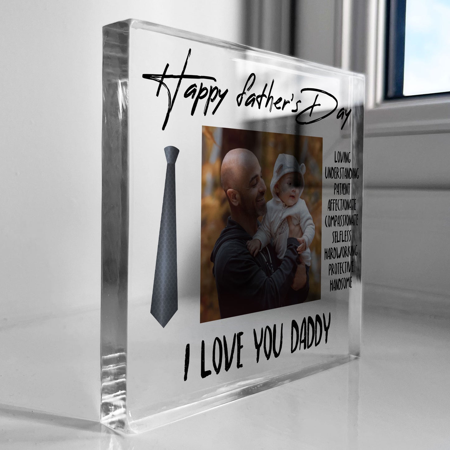 Fathers Day Gift Personalised Gift For Dad Daddy Acrylic Plaque