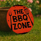 BBQ Sign For Garden Acrylic THE BBQ ZONE Sign For Home Outside