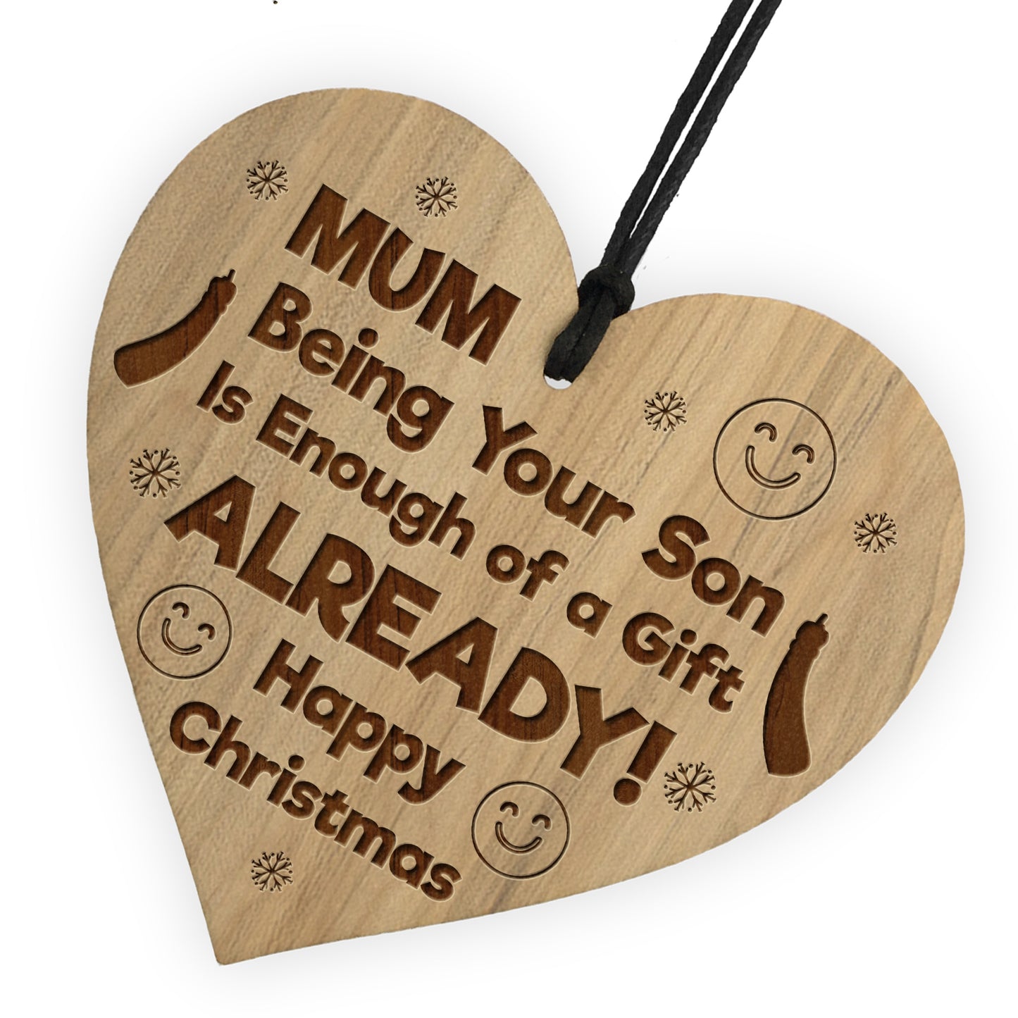 Mum Christmas Funny Gift From Son Novelty Christmas Tag