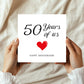 50th Anniversary Card For Husband Wife Grandparents