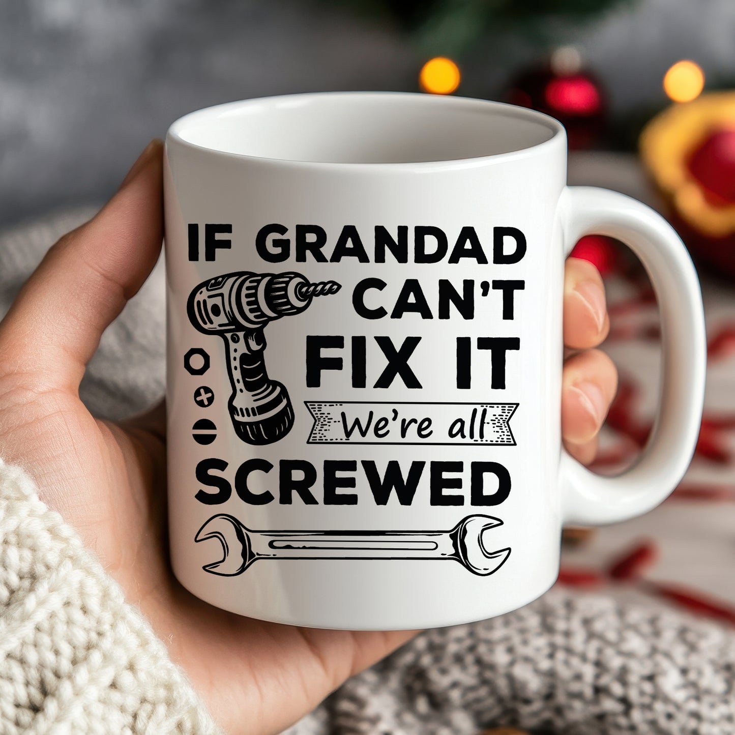Funny Grandad Gift Grandad Coffee Mug Grandad Cant Fix It