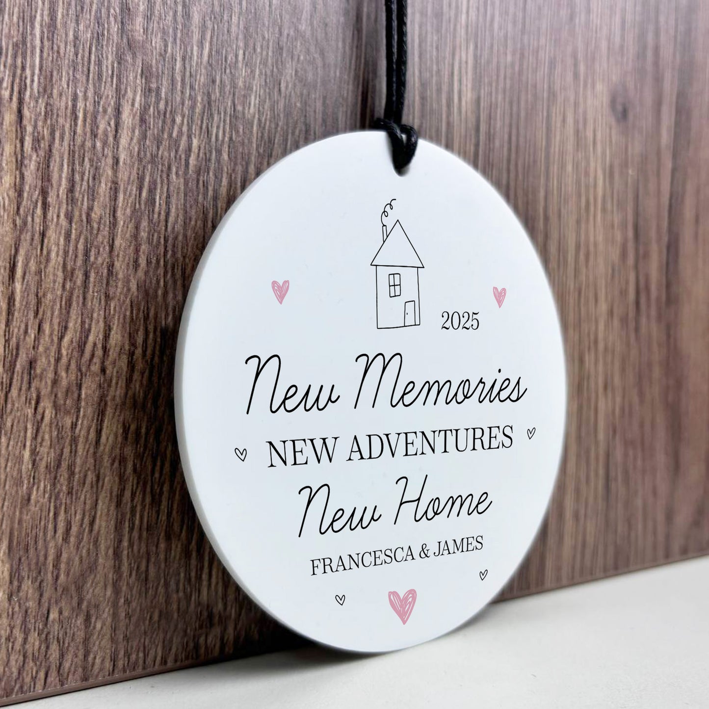 Congratulations New Home Gift Personalised Plaque For Couple