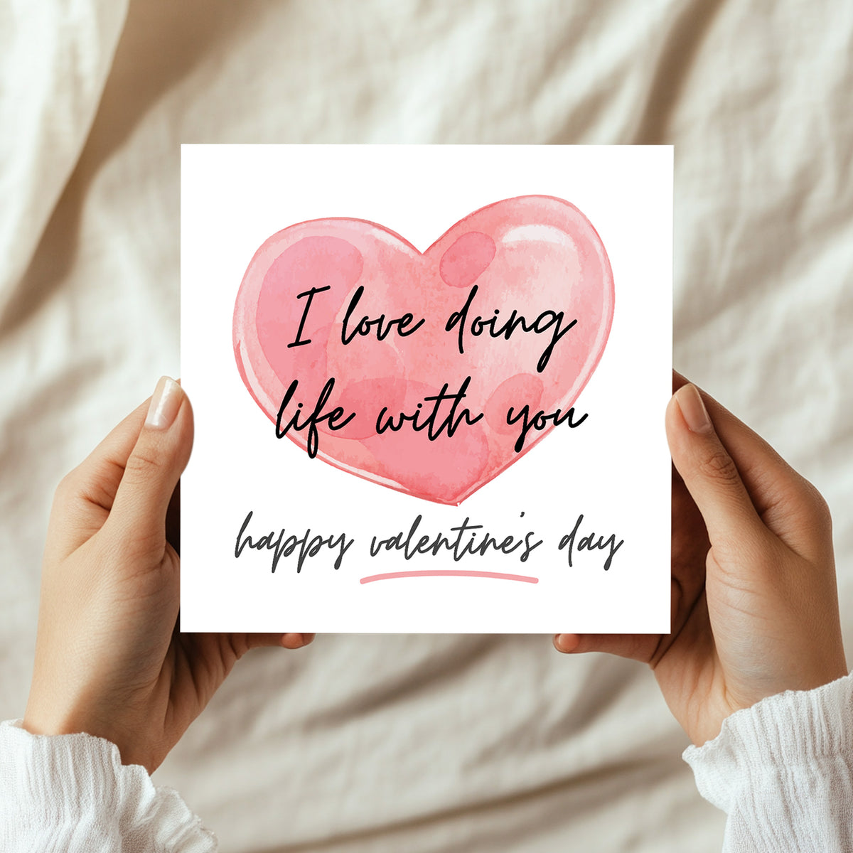 Valentines Card For Boyfriend Love Doing Life With You Card