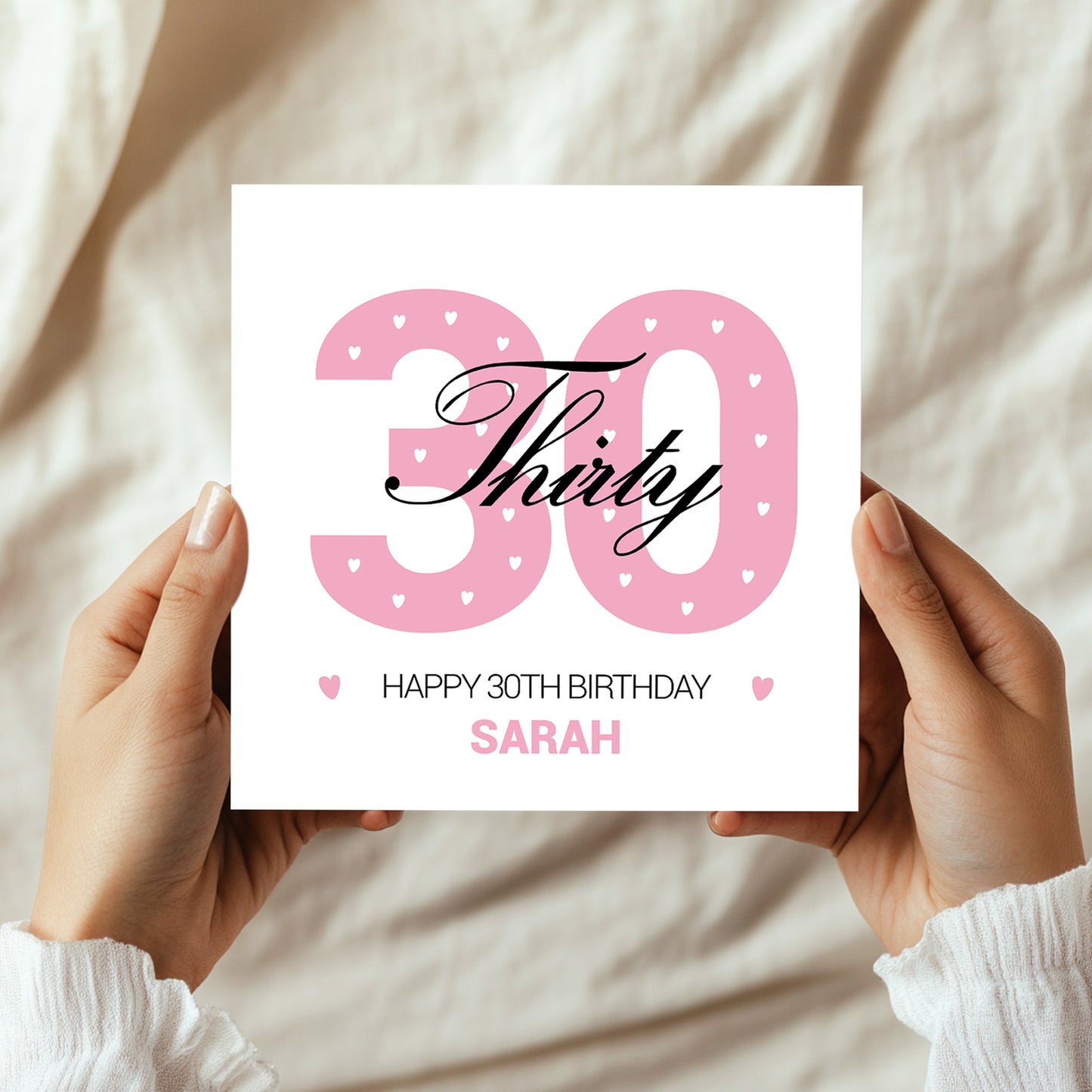 PERSONALISED 30th Birthday Card For Daughter Auntie Mum Friend