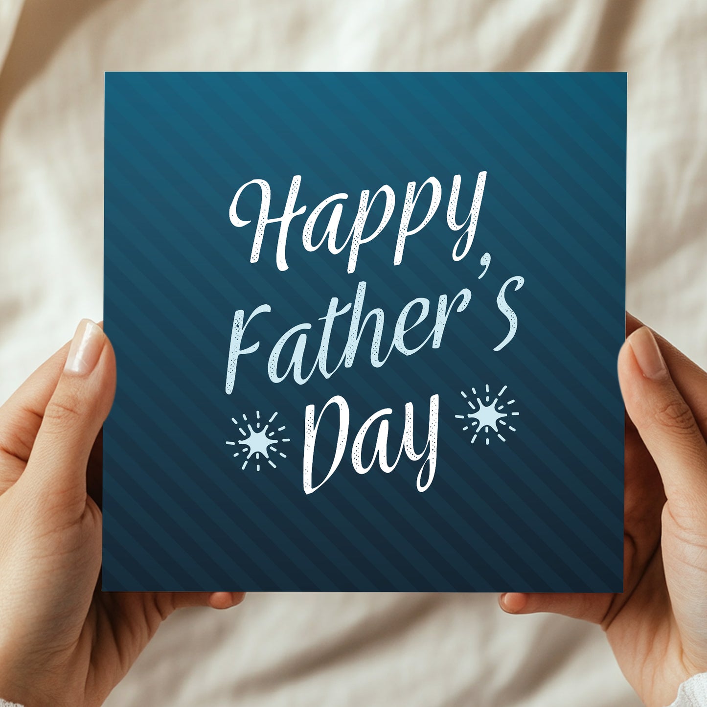 Happy Fathers Day Card With Kraft Envelope Novelty Dad Card
