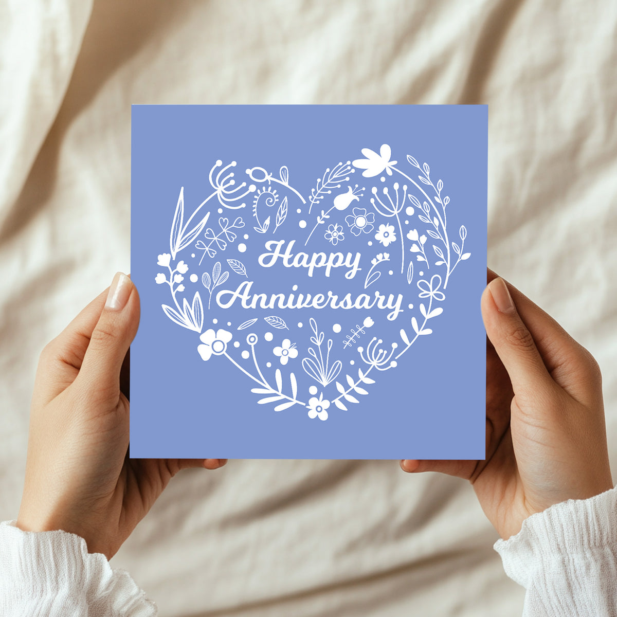 Happy Anniversary Card With Kraft Envelope Contemporary