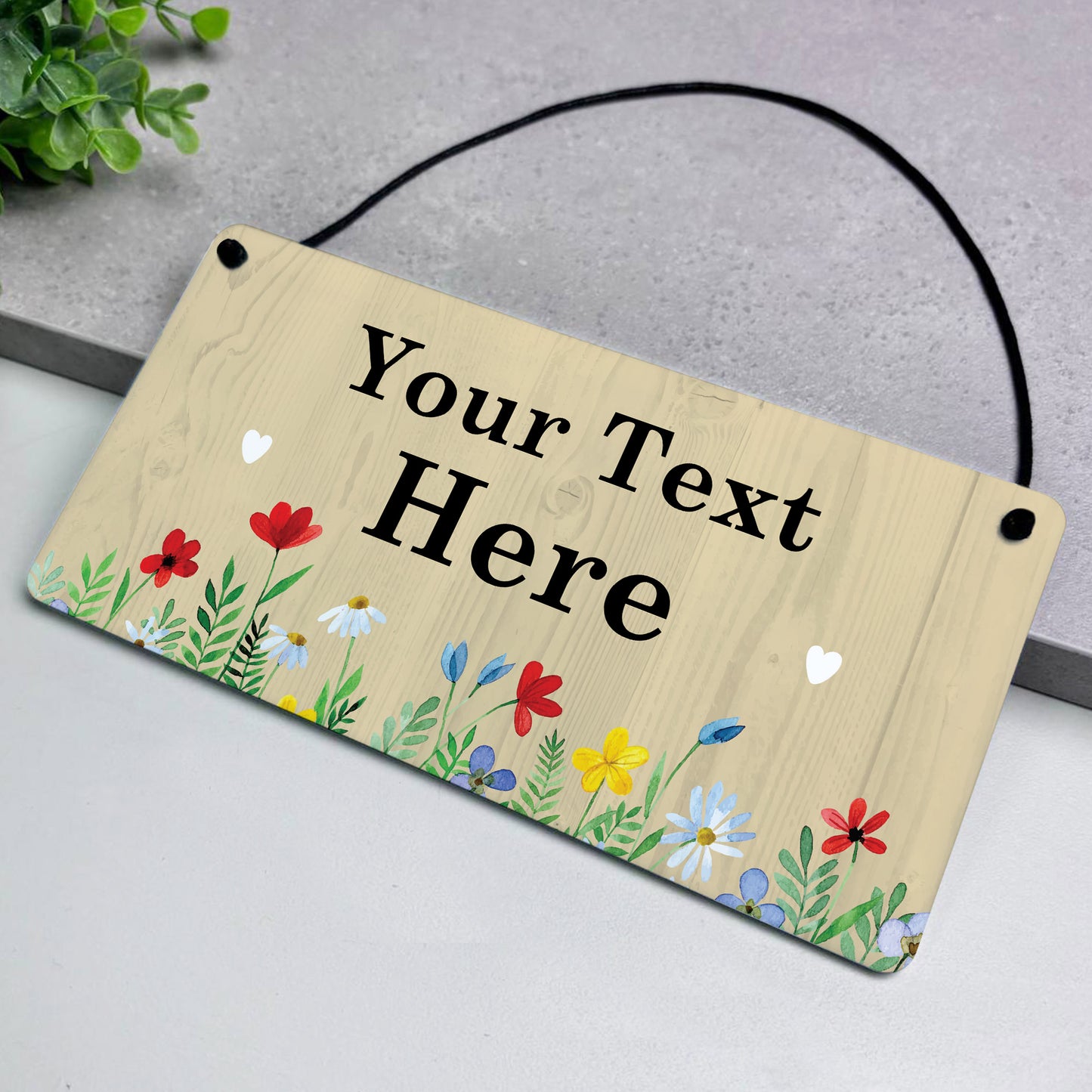 Personalised Garden Plaque for Outside Garden Sign For Outdoor