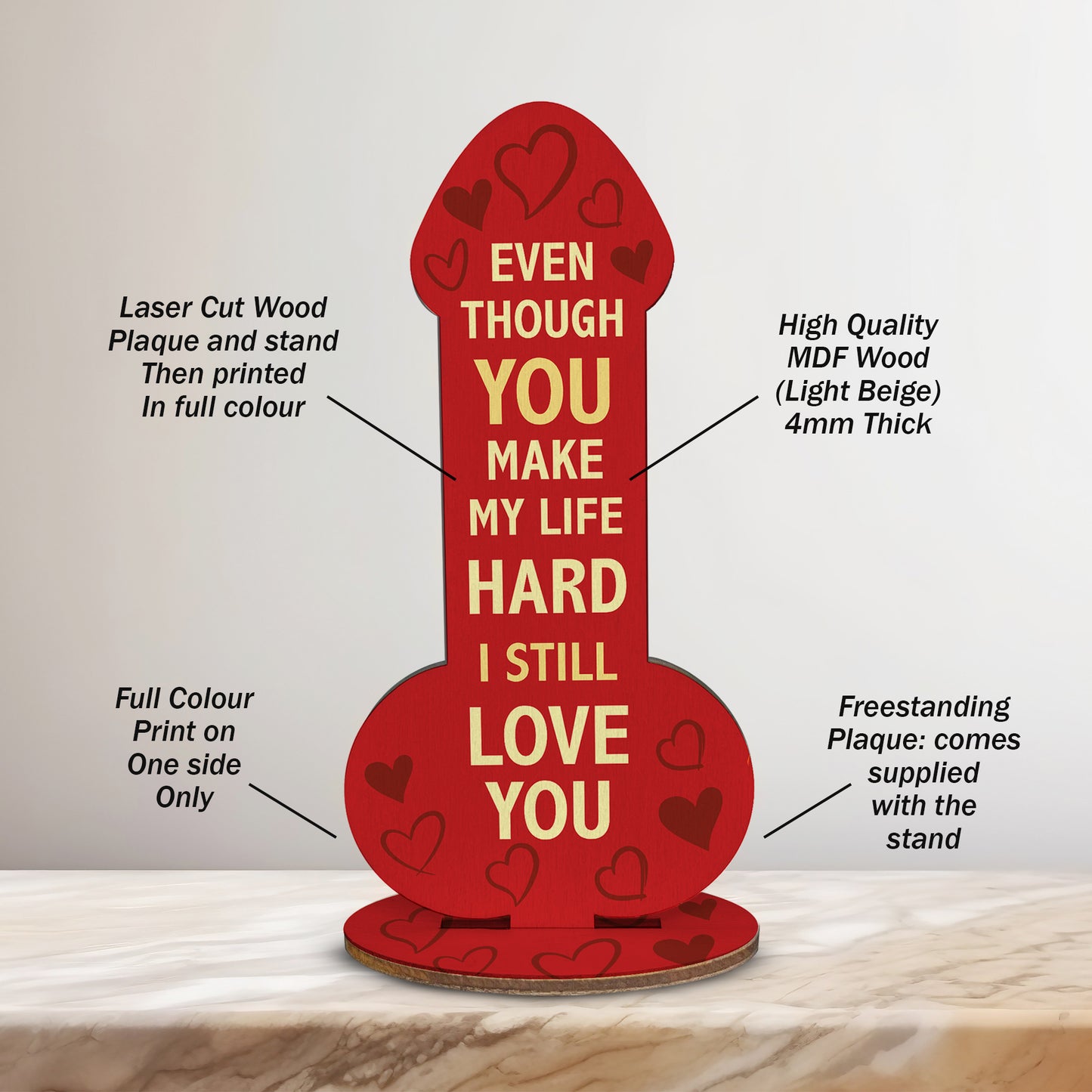 Funny Couple Gift For Girlfriend Wife Novelty Plaque Birthday