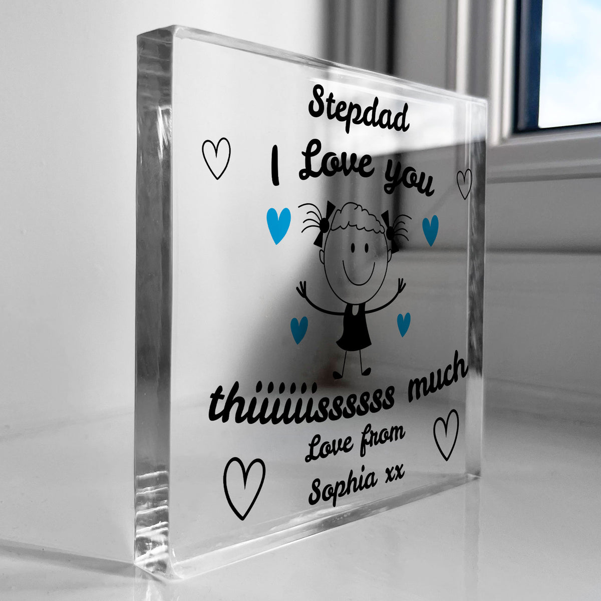 Gift For Stepdad I Love You This Much From Daughter Personalised